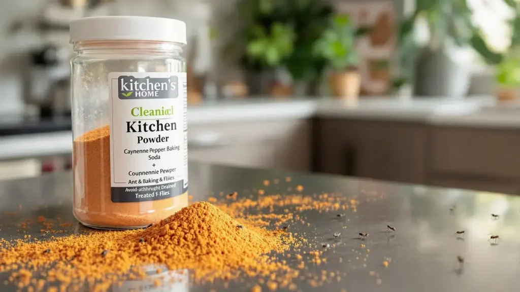 This kitchen powder turns into a powerful natural repellent against ants and flies